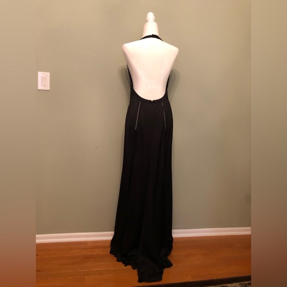 Versace Dress RARE Evening Gown Vintage Black Silk Halter Gianni Versace - Picture 9 of 13